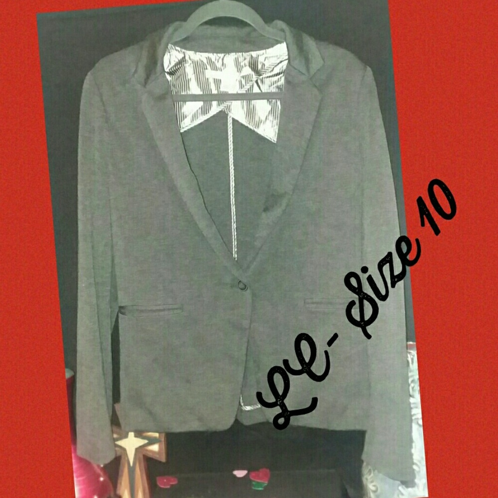 Lauren Conrad size 10 Gray Lined Jacket